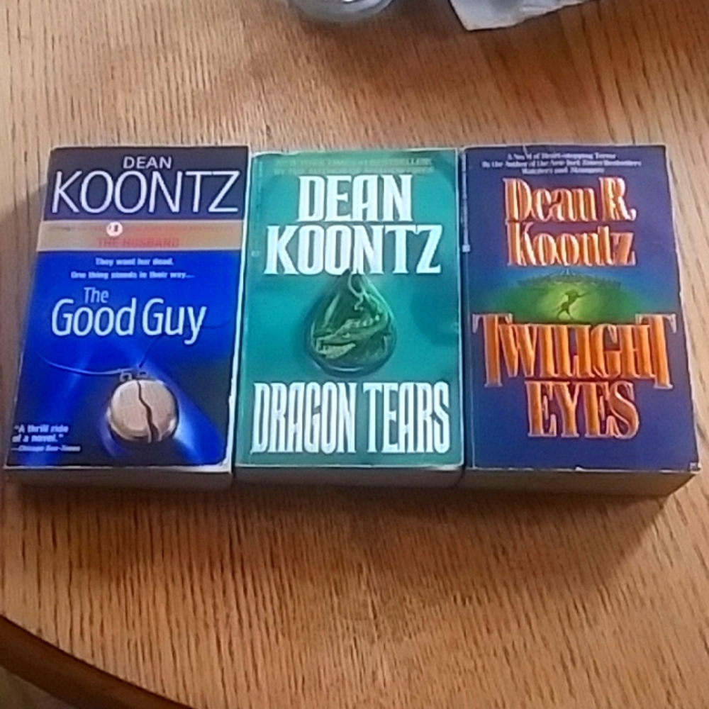 The good guy , dragon tears, twilight eyes paperback book lot